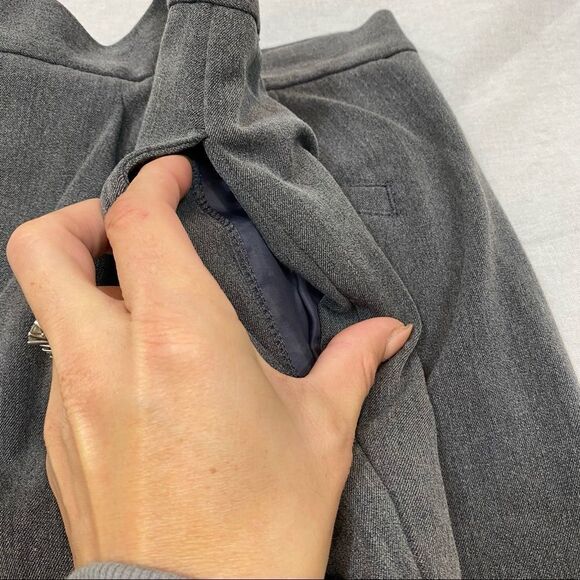 Villager a Liz Claiborne Co Stain Resistant Grey Dress Pants Size 12 - Picture 7 of 10